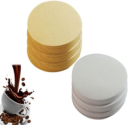 600 Stück Kaffeefilter 64mm - Ungebleichte Rundfilter Für Kaffee- & Espressomaschinen