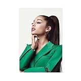 Affiche de la chanteur américaine et de l'actrice Ariana Grande (5) sur toile pour décoration murale de salon, chambre à coucher, sans cadre : 30 × 45 cm