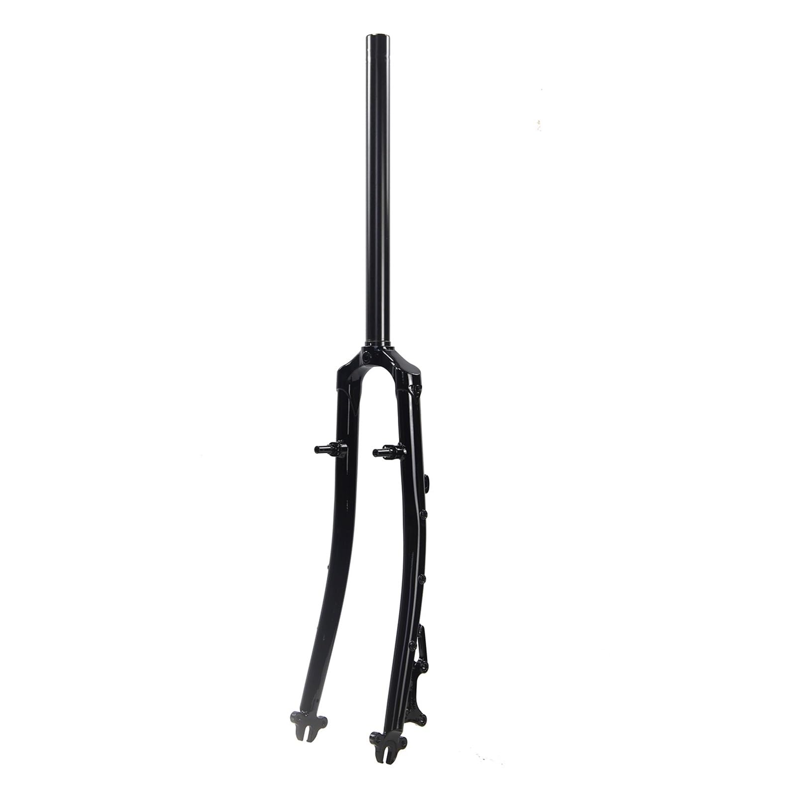 Chromoly Steel Road Bike Rigid Fork 700C 1" 25.4mm / 1-1/8" 28.6mm Disc & V-Brake Threadless Bicycle Replacement Parts