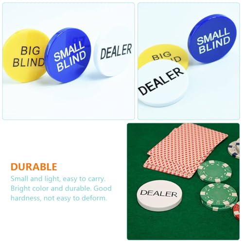 Fichas de póquer HOMSFOU de mesa pack de 3 para contar puntos y bingo 6