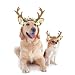 FLAdorepet Dog Elk Antler Reindeer Hat Cap Dog Cat Pet Christmas Costume Outfits Small Big Dog Hat Headwear Hair Grooming Accessories (S(for cat and Small Dog), Brown)
