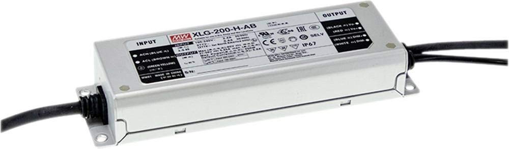 Driver LED Mean Well XLG-200-24-A tensione costante, corrente costante 199.2 W 4.15-8.3 A 24 V/DC omologato per