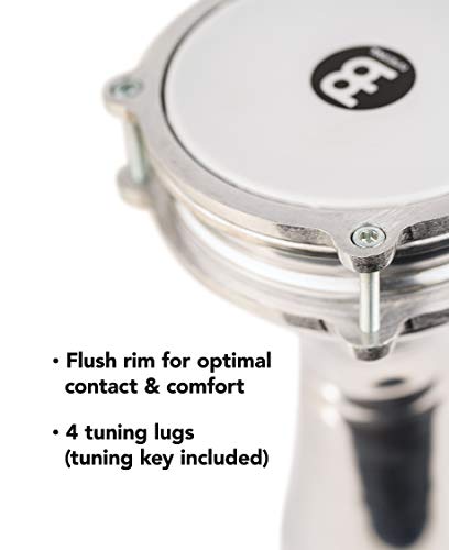 Meinl Darbuka with Plain Aluminum Shell — Made in Turkey — 5 1/3" Tunable All-Weather Synthetic Head, 2-Year Warranty (HE-100)