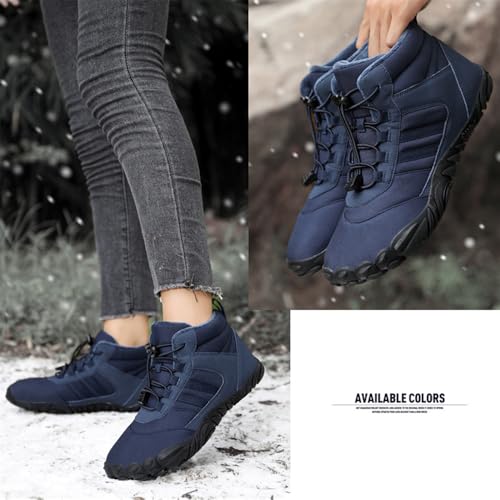 Barefoot Shoes Winter,Snow Boots for Women & Men,Warm Fur Lined Waterproof Snow Sneakers Lightweight Non-Slip Snow Boots4