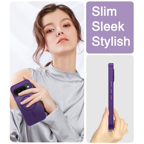 Coque Google Pixel 10 violette BENTOBEN magnétique compatible MagSafe mate