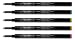 ACME Studio Inc Roller Ball Refills, Rainbow Colors, Set of 5 (PREFRBOWBOX)