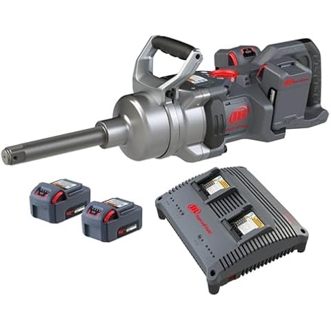 Ingersoll Rand W9691-K4E W9000 Series 20-Volt 1-Inch Cordless Impact Wrench Kit with Charger and 6-Inch Extended Anvil Cover