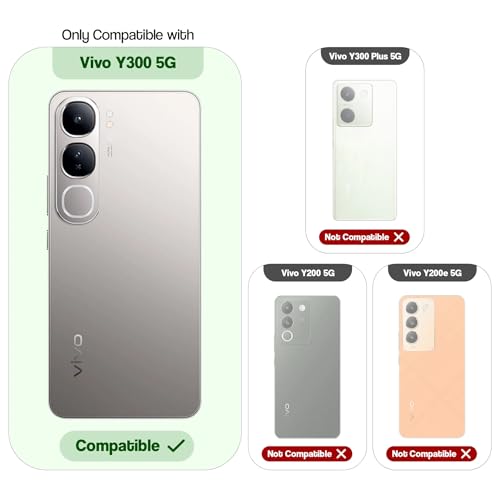 Image of Bintage case Dual-Leather Macc-Safe Design Phone Case| Soft Touch Finish | Full Camera Protectection Back Cover Compatible for Vivo V2416 / vivo Y300 5G - White & Choco Brown