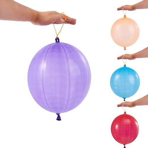 Joyin 16801 36 Pcs Punch Balloons, Punching Balloons, Party Favors For Kids 8-12, Balloons Assorted Colors With Rubber Band Handle For Birthday Party Favors, Goodie Bags Stuffers thumb #2