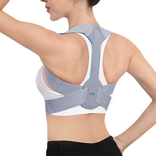 BYLIA Men Women Posture Corrector Prevent Humpback Invisible Belt Adults Improve Posture Back Straightener (Color : Grey, Size : L)