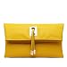 Abshoo Women Clutch Purse Evening Faux Leather Clutch Bags (Yellow)