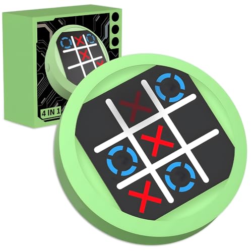 SGZIOO Tic Tac Toe Elektronisch, 4-In-1 Tik Tak Toe Elektronisch, Handheld...