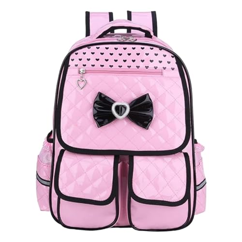 Image of Korean Style Solid Color Backpack with Soft Dream Pop & Plush Keychain | Multi-layer Large Capacity Lightweight School Bag | Anti-Theft Pocket, Waterproof Casual Daily Rucksack for Teen Girls