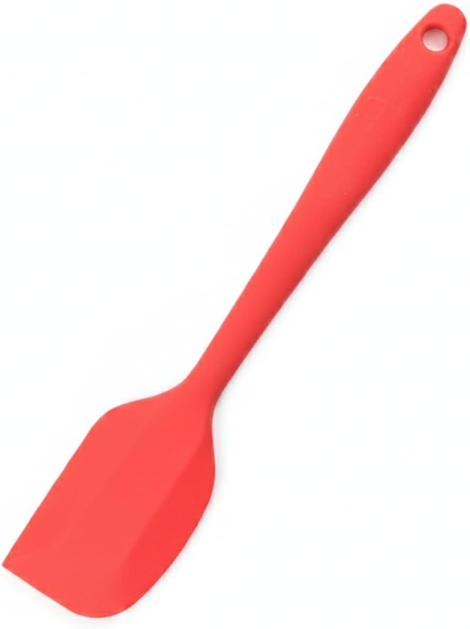 4-Piece Silicone Utensil Set with Egg Beater, Oil Brush, Scraper, and Clip for Kitchen Organization