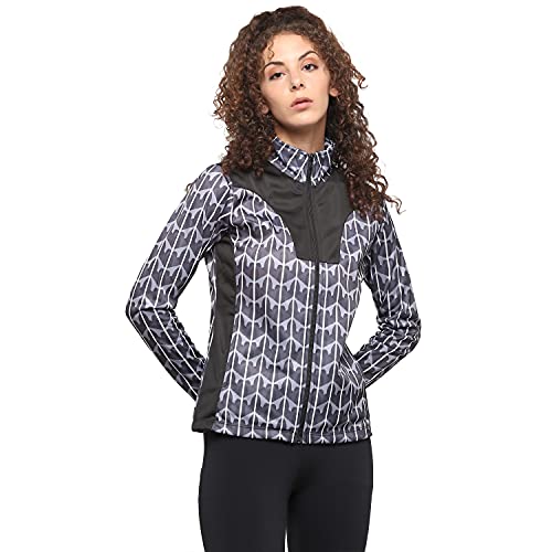 Image of OFF LIMITS Polyester Standard Length WMN SP AOP CNS Jacket FOR WOMEN ( BLACK / GREY ),Medium