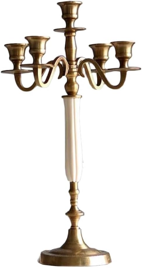 Candelabra 5 Arms Candelabra Copper Candle Stand Wedding Candelabra Decorative Candle Holders Candlestick for Home Decor