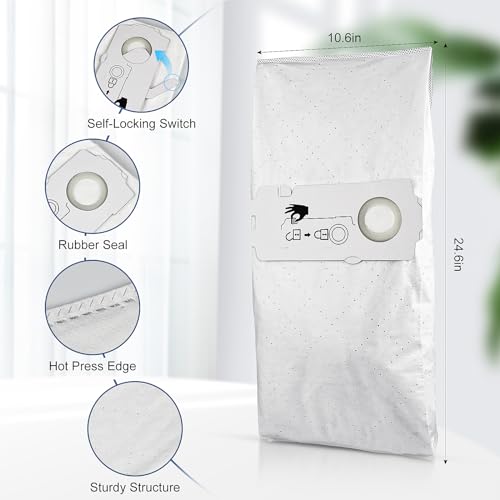 6 Pack 204308 CT Mini/Midi -2/5 Filter Bags Compatible with Festool CT MINI, CT MINI I, CT MIDI and CT MIDI I from 2019 Onwards, CTC MINI/MIDI and CT 15