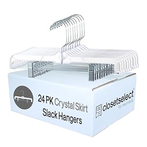 Closetselect 24 Stück Kristall Rockbügel