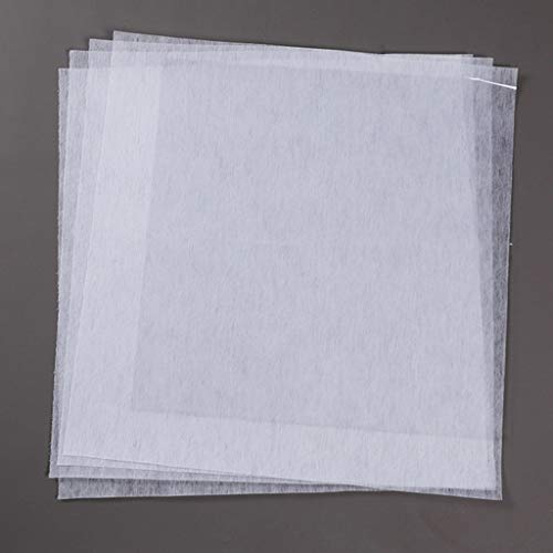 joyMerit 5 peças 25 x 25 cm Estabilizador de bordado solúvel em água Estabilizador de filmes transpa