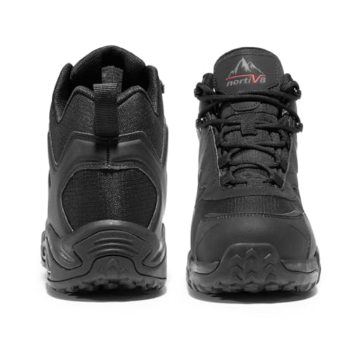 NORTIV 8 Men's Waterproof Hiking Boots Outdoor Mid Trekking Backpacking Mountaineering Shoes