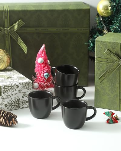 Hasense BLACK Espresso Cups Set Of 4 Perfect For Demitasse thumb #3