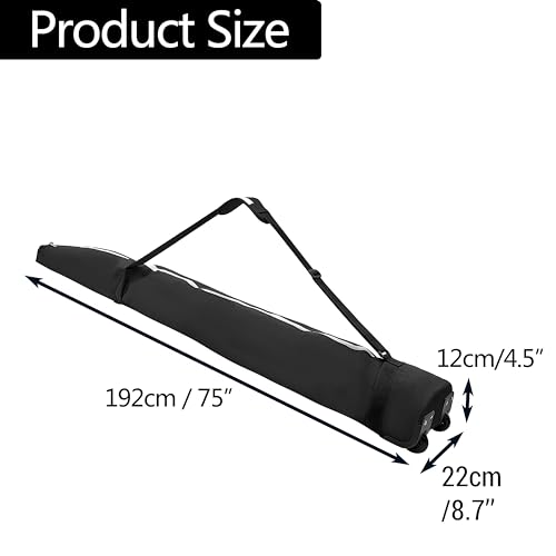 image for Lixada Snowboard Bag with Wheels Foldable Waterproof Porable 75.6x12.6
