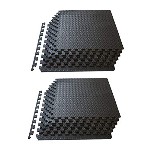 IMIKEYA Tapete de exercício para quebra-cabeça 0,4 cm de espessura de espuma EVA interligada azulejo