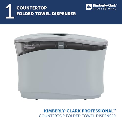 Image of Kimberly-Clark Professional Countertop Folded Paper Towel Dispenser (55760) | Space-Saving Design, Perfect for Home & Office, Compatible with select Scott and Kleenex Folded Towels