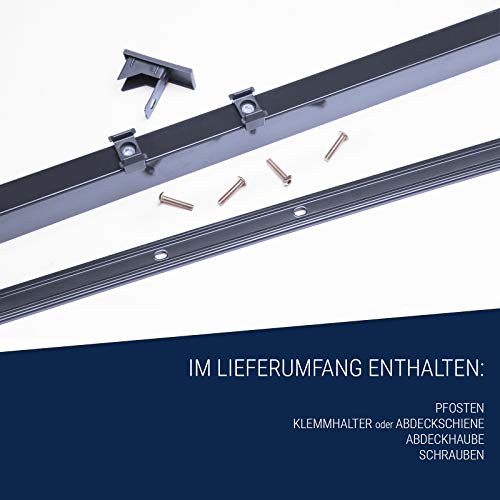 Doppelstabmattenzaun Komplettset in verschiedenen Längen und Höhen
