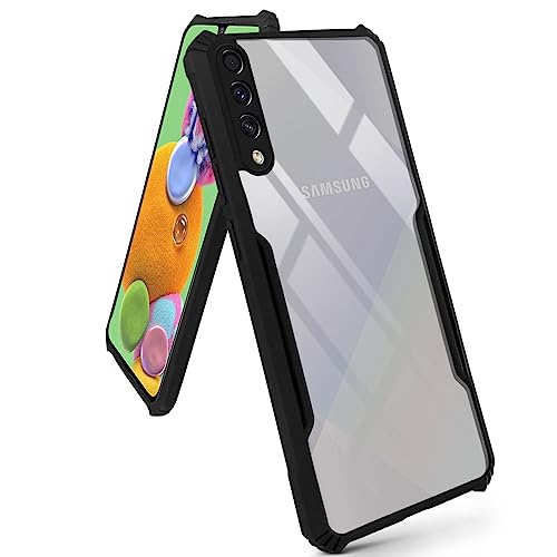 Image of Jkobi Back Cover Case for Samsung Galaxy A90 5G (Shockproof with Polycarbonate Clear Panel | Professional Black)