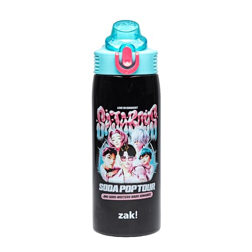 Image of Zak Designs KPop Demon Hunters Sage 19oz Leak-Proof Straw Kids Water Bottle