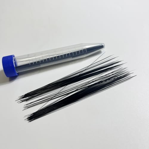 Image of 300Pcs 3.7 inch Black Simulated Animal Whiskers for Crafts Needle Felting,Extra Long Craft Animal Whiskers (Black-3.7 inch)