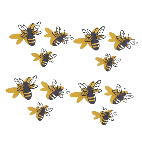 Vinilos decorativos 3D abejas removibles Veemoon, set de 12