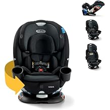 Graco Turn2Me 3-in-1 Rotating Convertible Car Seat, Cambridge, Rear-Facing Rotation Only, Forward-Facing Mode, Highback Boo