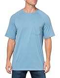 Dickies Men's Short Sleeve Performance Cooling Tee, Dusty Blue, M