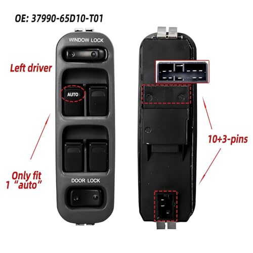 Interrupteur de lève-vitre électrique pour Suzuki Grand Vitara commande 13 broches - 6