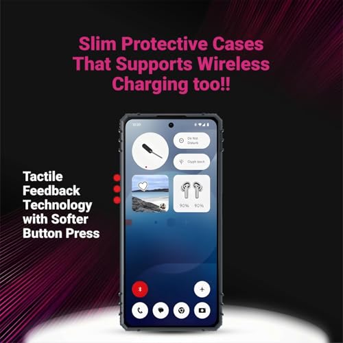 Image of WOW IMAGINE Shock Proof Clear Back Case Mobile Cover for Nothing Phone 3a Pro (Hard | Hybrid PC + TPU | Full Armour Device & Camera Protection | Earthy Black)