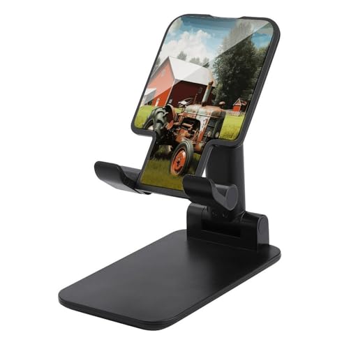 Support pliable pour téléphone portable bureau motif tracteur universel