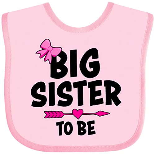 inktastic Big Sister To Be with Bow and Arrow Baby Bib