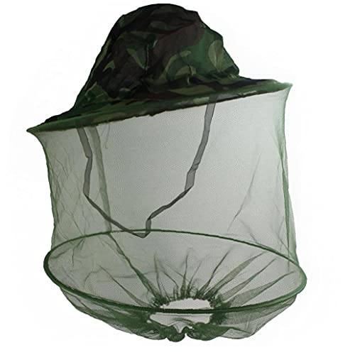 Ohomr Moustique Mouche Insectes Abeille pêche Masque Visage Protéger Chapeau Net pour Les Professionnels Apiculteur Camouflage Cover