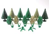  Custom Grünzeug Posten 18 TLG. Baum Busch Blumen für Lego® Landschaftsbau City