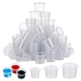 YIPFEN Lot de 300 Capsules Encre Tatouage, Petites Capsules de Tatouage Jetables Cup Tatouage Capsules Encre Tatouage Ink Caps,100 x 8 mm + 100 x 13 mm + 100 x 15 mm