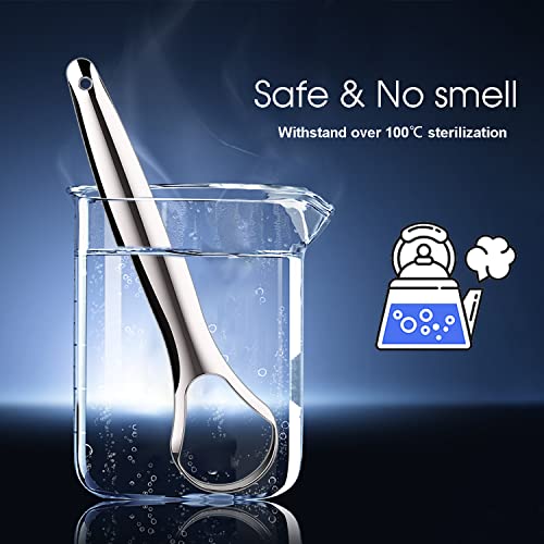 Kotomotoy Tongue Scraper (4 Pack) With Travel Case, Tongue Scraper For Adults, Fight Bad Breath, Medical Grade 100% Stainless Steel Tongue Cleaners For Oral Care, Professional Tongue Brush #TOP6