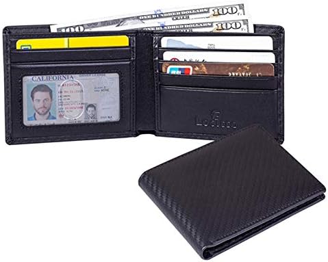 Lositto RFID Blocking Top Grain Leather Wallet for Men-Excellent as Travel Bifold