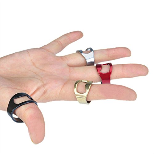 Stainless Steel Beer Ring Bottle Opener Pack Of 22Mm (Silver+Black+Red+Golden) #TOP3