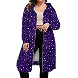 vosery felpa con cappuccio con cerniera da donna a maniche lunghe, felpe, giacche, cielo notturno, stelle dorate, blu navy, abbigliamento casual da donna, nero , xl