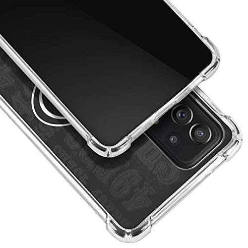 Skinit Clear Phone Case Compatible with Galaxy A52 5G - Officially Licensed NFL San Franciso 49ers Black & White Design