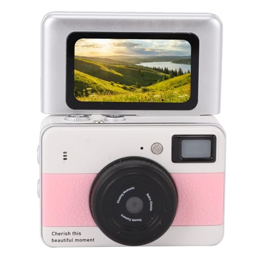Acogedor �L�[�z���_�[�f�W�^���J�����A1.47�C���`�t���b�v�X�N���[��4K 68MP�R���p�N�g���g���J�����A�t���b�V���ƃ^�C�vC�t���A���s���O�ʐ^�p (�s���N)