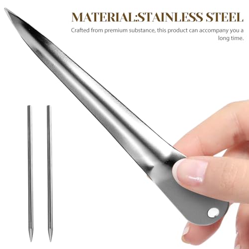 Toyvian Kit de Reparación de Ratán Palanca de Acero Inoxidable, 1 Herramienta Multifuncional para Reparación de Muebles y Cestas de Mimbre, Adecuado para Jardín y Uso Manual, Incluye 1 - imagen 6