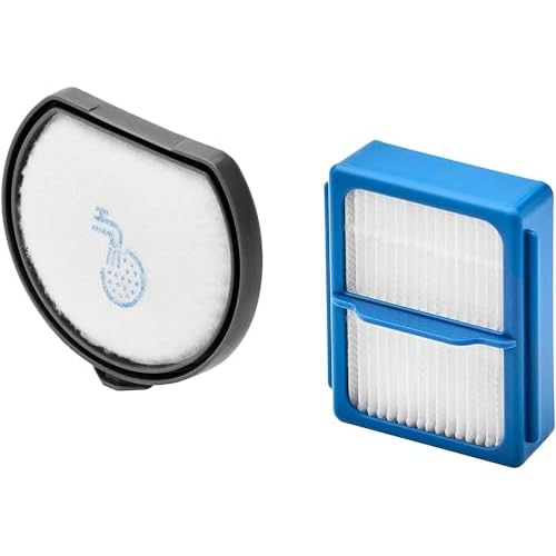 AEG ASKQX9 Filterset für QX9 (Doppelpack, 1 Vormotorfilter, 1 Hygienefilter, Staubsauger Filter, waschbar, regelmäßiger Filtertausch, verbesserte Saugleistung, passgenau) schwarz